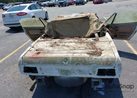 1980 Triumph Tr7 из США, поврежденный, VIN TPVDJ8AT206234